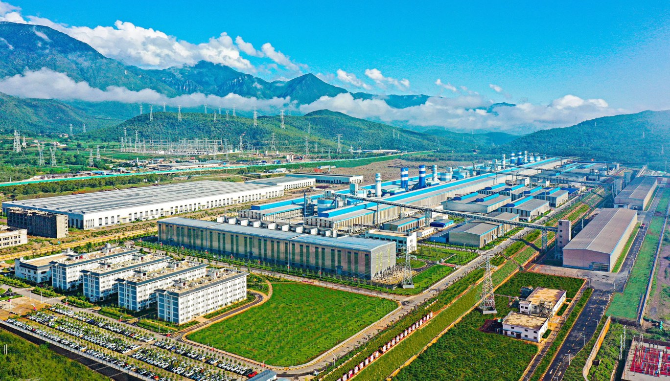 图为云铝溢鑫厂区俯瞰。丁格杰 摄